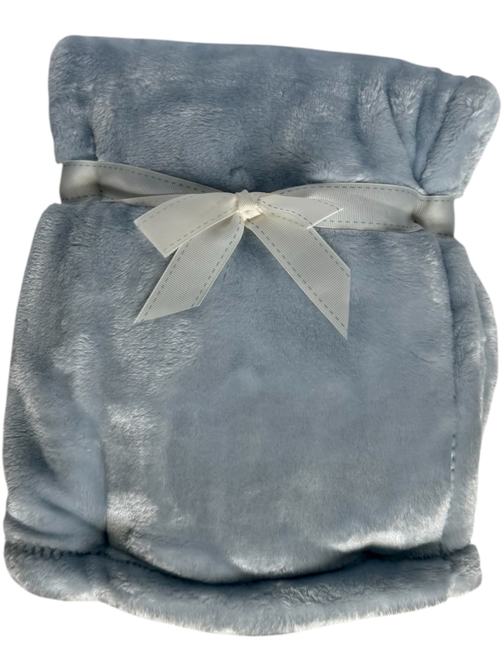 Mon Lapin Luxury Minky Solid Blue Baby Blanket 30” x 40”
